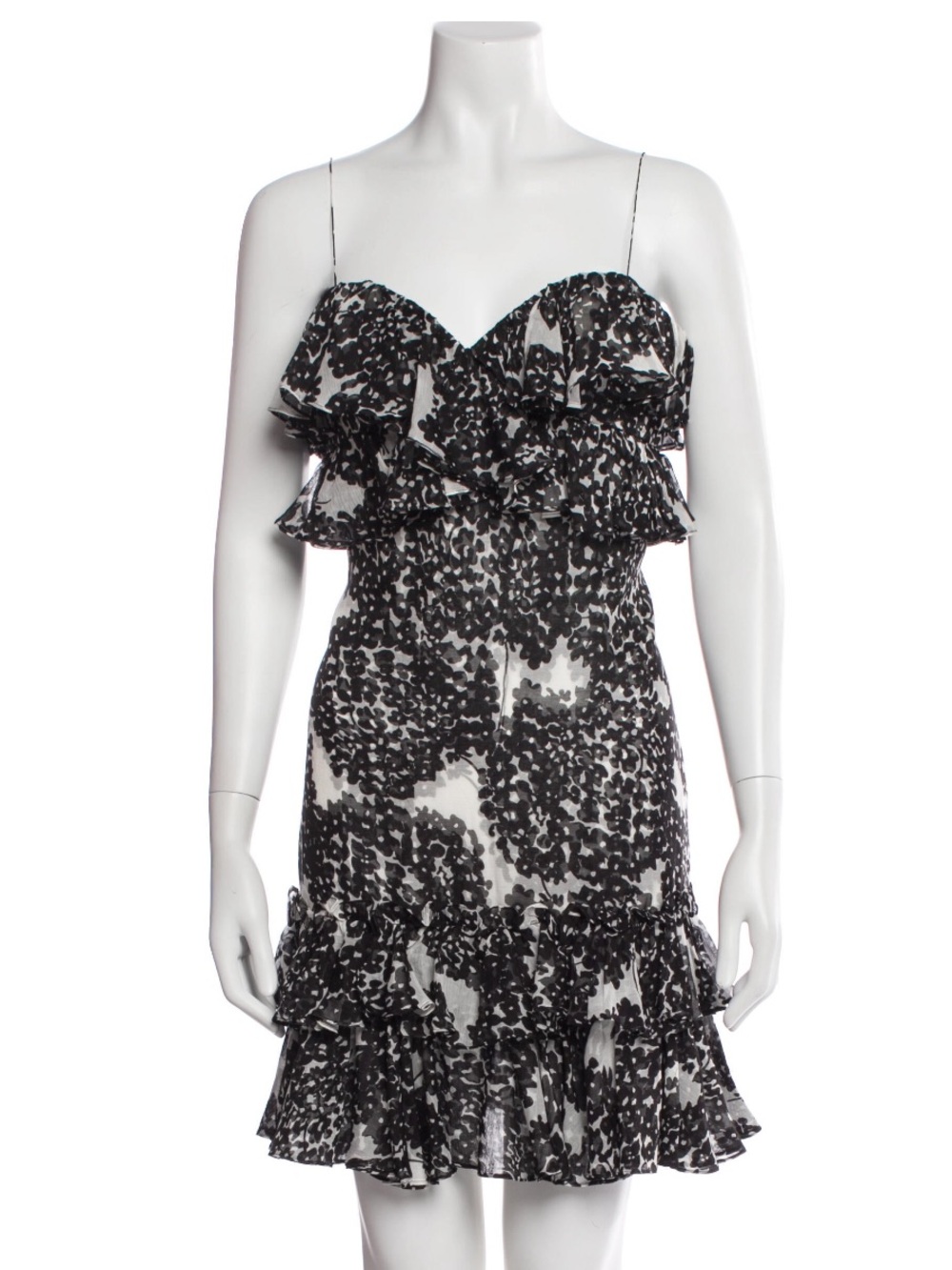 Marchesa Notte Cotton Silk Mini Dress